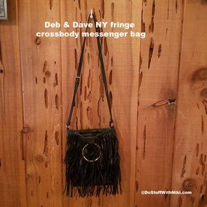 Deb & Dave NY fringe crossbody messenger bag